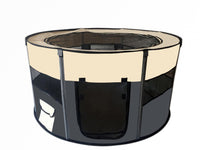 Large Round Portable Soft Playpen Dog Cat Rabbit Puppy Playpen-Grey Kings Warehouse 