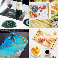 Large Safe Silicone Tray Mould Artist Mold Irregular Coaster Resin Craft Art DIY + 2 Handles Kings Warehouse 