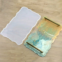Large Safe Silicone Tray Mould Artist Mold Irregular Coaster Resin Craft Art DIY Kings Warehouse 