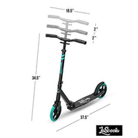 Lascoota Pulse Kick Push Commuter Scooter Teen Adult Aqua Kings Warehouse 