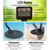 LCD Screen Metal Detector with Headphones - Black Kings Warehouse 