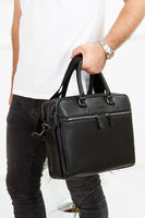 LEATHER BRIEFCASE AND SHOULDER BAG Kings Warehouse 