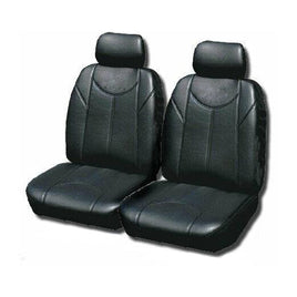 Leather Look Car Seat Covers For Mitsubishi Triton Dual Cab 2006-2020 | Grey Kings Warehouse 