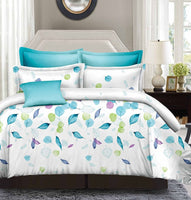 Leaves Super King Size Duvet Doona Quilt Cover Set Kings Warehouse 