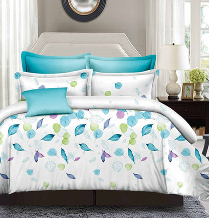 Leaves Super King Size Duvet Doona Quilt Cover Set Kings Warehouse 