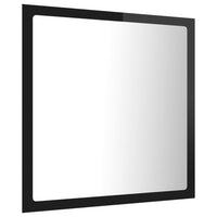 LED Bathroom Mirror High Gloss Black 40x8.5x37 cm Kings Warehouse 