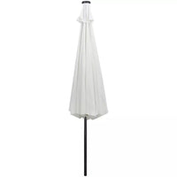 LED Cantilever Umbrella 3 m Sand White Kings Warehouse 