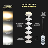 LED Dimmable Column Floor Lamp Hula Decorative Standing Lamps Tall Corner Light Kings Warehouse 