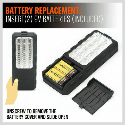 LED Light Camping Portable Magnetic Garage Work Auto Repair Torch Super Bright Kings Warehouse 
