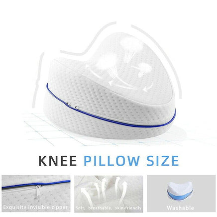 Leg Knee Support Pillow, Orthopedic Memory Foam Wedge Contour Pillow for Thighs, Leg Pillow for Back Hip Legs Knee Support Wedge and Pressure Relief, Washable Cover Kings Warehouse 