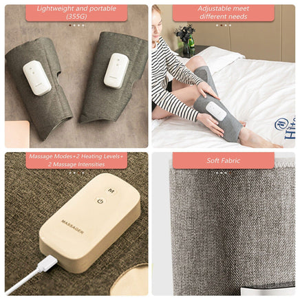 Leg Massager Heated Air Compression Foot Massage Calf Circulation Muscles Relax Kings Warehouse 
