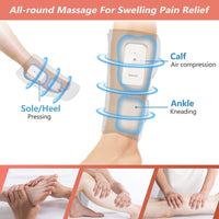 Leg Massager Heated Air Compression Foot Massage Calf Circulation Muscles Relax Kings Warehouse 
