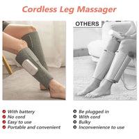 Leg Massager Heated Air Compression Foot Massage Calf Circulation Muscles Relax Kings Warehouse 