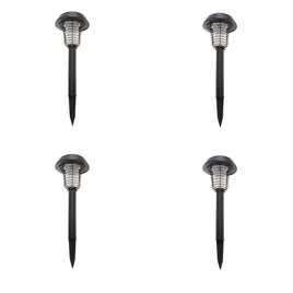 Lenoxx Wireless Solar-Powered Mosquito Killer Lamp (4-Piece, Black) Kings Warehouse 
