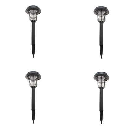 Lenoxx Wireless Solar-Powered Mosquito Killer Lamp (4-Piece, Black) Kings Warehouse 