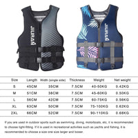Life Jacket for Unisex Adjustable Safety Breathable Life Vest for Men Women(Black-XL) Kings Warehouse 