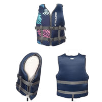 Life Jacket for Unisex Adjustable Safety Breathable Life Vest for Men Women(Black-XXL) Kings Warehouse 
