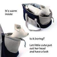 LIFEBEA Small Cat Carrier Pet bag: Comfy Shoulder Bag with Adjustable Strap for Small Dogs, Puppies, Kittens Up to 3kg /6.6 lbs - Grey Kings Warehouse 