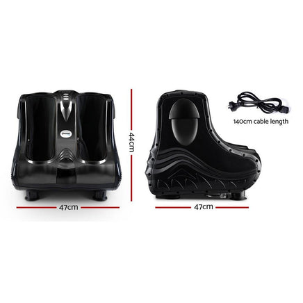 Livemor Foot Massager Ankle Calf Leg Massagers Shiatsu Kneading Rolling Black Massage Kings Warehouse 