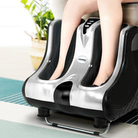 Livemor Foot Massager Ankle Calf Leg Massagers Shiatsu Kneading Rolling Silver Massage Kings Warehouse 