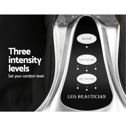 Livemor Foot Massager Ankle Calf Leg Massagers Shiatsu Kneading Rolling Silver Massage Kings Warehouse 