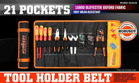 Lockable Tool Holder Belt 21 Pockets & Compartments Ployester Fabric Multi Use Kings Warehouse 
