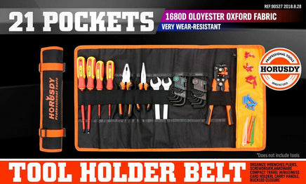 Lockable Tool Holder Belt 21 Pockets & Compartments Ployester Fabric Multi Use Kings Warehouse 