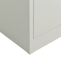 Locker Cabinet Light Grey 90x40x180 cm Steel Storage Supplies Kings Warehouse 