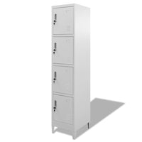 Locker Cabinet with 4 Compartments 38x45x180 cm Kings Warehouse 