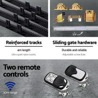 LockMaster Electric Sliding Gate Opener 1200KG With Hardware Kit 4M Rail Kings Warehouse 