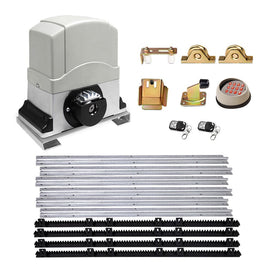 LockMaster Electric Sliding Gate Opener 1200KG With Remote Hardware Kit 4M Rail Kings Warehouse