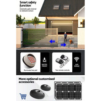 LockMaster Electric Sliding Gate Opener 1200KG With Remote Hardware Kit 4M Rail Kings Warehouse 