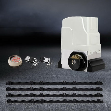 LockMaster Electric Sliding Gate Opener 1800KG With Keypad Remote 4M Rail Kings Warehouse 