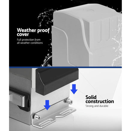 LockMaster Electric Sliding Gate Opener 1800KG With Keypad Remote 6M Rail Kings Warehouse 