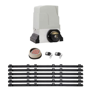 LockMaster Electric Sliding Gate Opener 1800KG With Keypad Remote 6M Rail Kings Warehouse 
