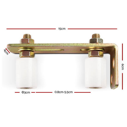 LockMaster Roller Guide Gate Opener Track Stopper Sliding Hardware Accessories Kit Gate Openers Kings Warehouse 