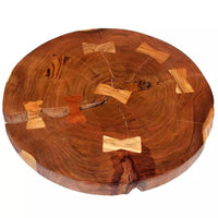 Log Coffee Table Solid Acacia Wood (55-60)x40 cm Kings Warehouse 