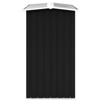 Log Storage Shed Galvanised Steel 172x91x154 cm Anthracite Kings Warehouse 