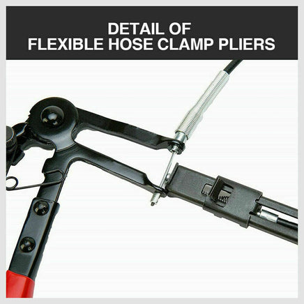 Long Hose Clamp Pliers 24" Flexible Extension Wire Oil Fuel Hose Clip Remove Kings Warehouse 