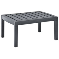 Lounge Table Anthracite 78x55x38 cm Plastic Kings Warehouse 
