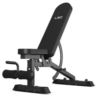 LSG GRK100 with FID Bench and 90kg Olympic Bars and Bumper Weights Kings Warehouse 