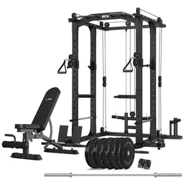 LSG GRK100 with FID Bench and 90kg Olympic Bars and Bumper Weights Kings Warehouse 