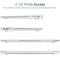 MacBook Air 13 Inch Case 2020 2019 2018, A1932, A2179, A2337 Shell Case Keyboard Cover Clear Kings Warehouse 