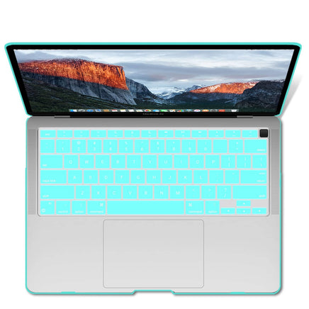 MacBook Air 13 Inch Case 2020 2019 2018, A1932, A2179, A2337 Shell Case Keyboard Cover tiffany blue Kings Warehouse 