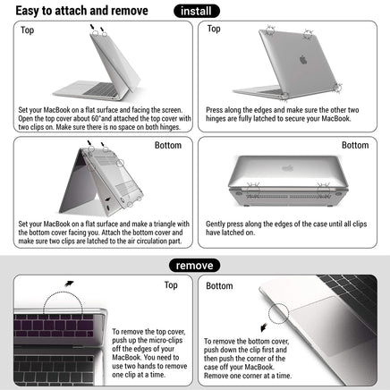 MacBook Air 13 Inch Case 2020 2019 2018, A1932, A2179, A2337 Shell Case Keyboard Cover tiffany blue Kings Warehouse 