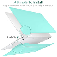 MacBook Air 13 Inch Case 2020 2019 2018, A1932, A2179, A2337 Shell Case Keyboard Cover tiffany blue Kings Warehouse 