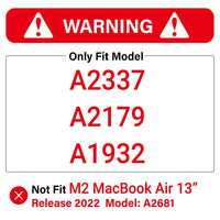 MacBook Air 13 Inch Case 2020 2019 2018, A1932, A2179, A2337 Shell Case Keyboard Cover tiffany blue Kings Warehouse 