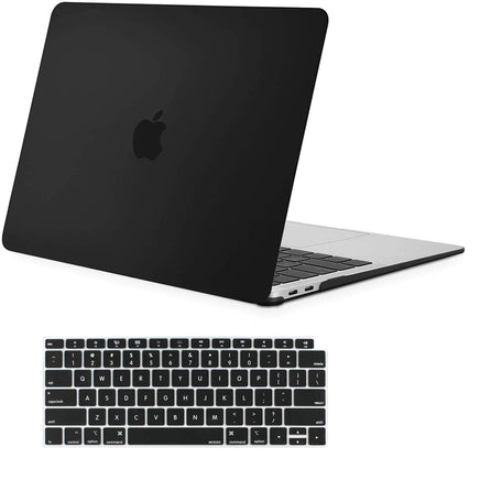 MacBook Air 13 Inch Case 2020 2019 2018, A1932, A2179,A2337 Shell Case Keyboard Cover Black Kings Warehouse 