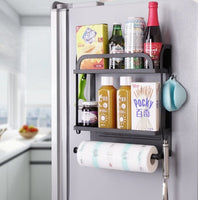 Magnetic Kitchen Fridge Storage Rack Double Layer Kings Warehouse 