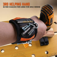 Magnetic Wristband & Universal Socket Grip 7-19mm Magnets Screws Nails Holder Kings Warehouse 